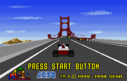 Virtua Racing Title Screen